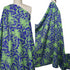 EXCLUSIVE 90% Linen 10% Silk – 'Floral Hero' | Cobalt & Green Tea